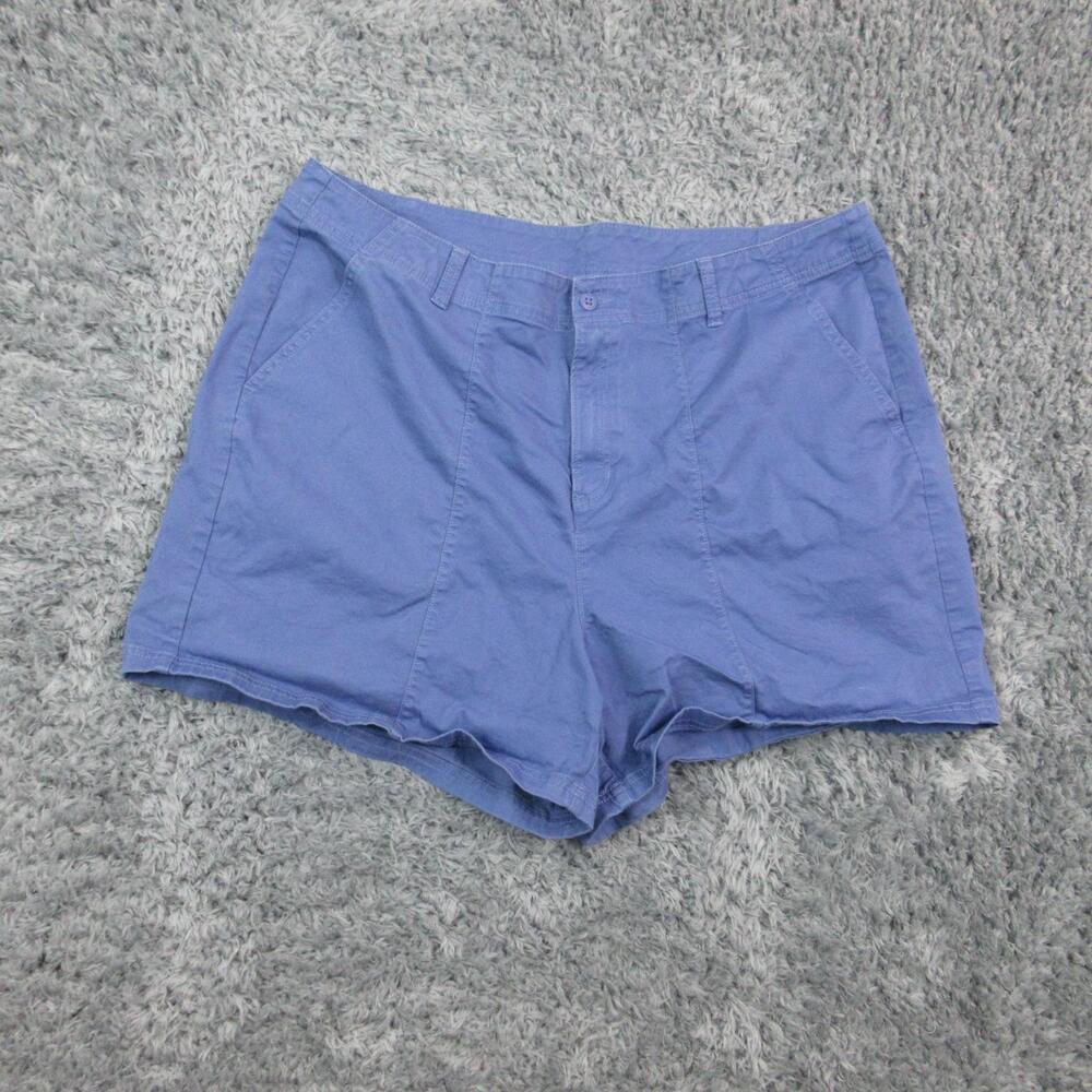 Columbia Shorts Womens 20W Plus Size Blue Chino Stretch Outdoor Hiking 40x4.5*
